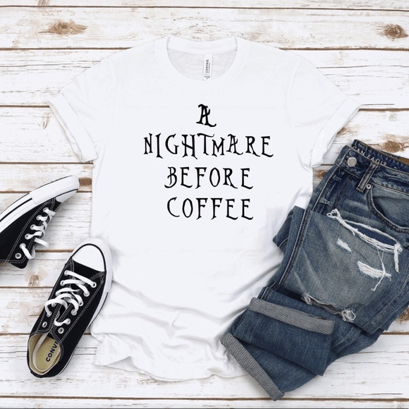 A Nightmare Before Coffee Tee - Picture 2 of 5
